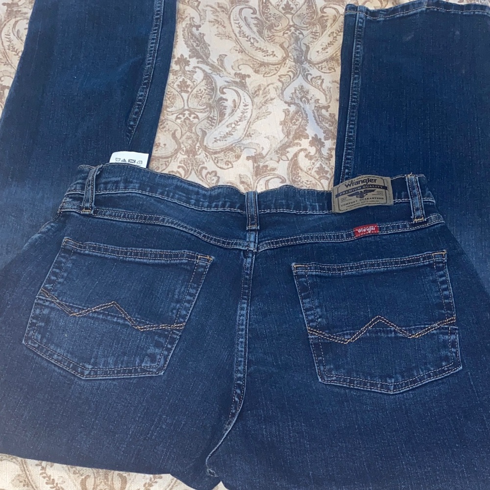 Wrangler Men Dark Blue Boot Cut Jeans